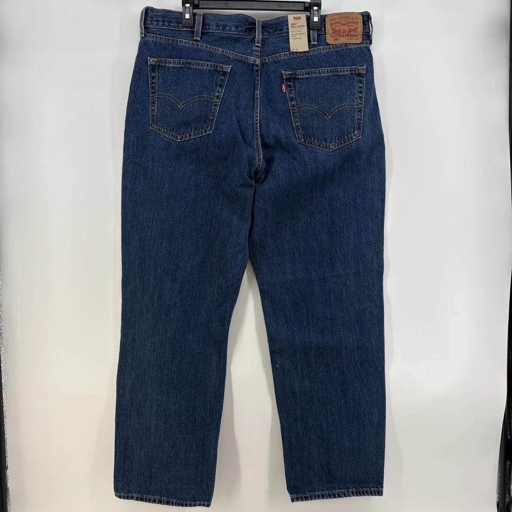 NEW Levis 550 Jeans Mens 40x32 Medium Wash Denim Relaxed Tapered Blue